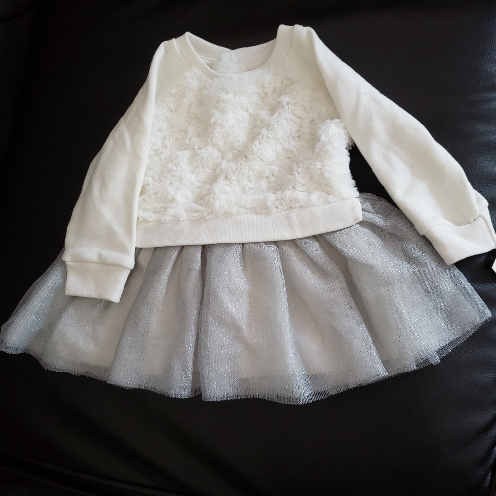 Cat & Jack cream colored baby dress